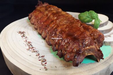 Gegrilde Sparerib stukje met 2 a 3 botjes