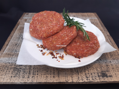 Platte Hamburger per stuk