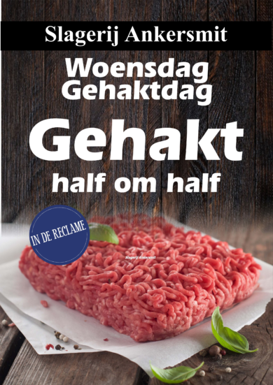 Aanbieding geldig op Woensdag Gehaktdag 1 kilo h.o.h.