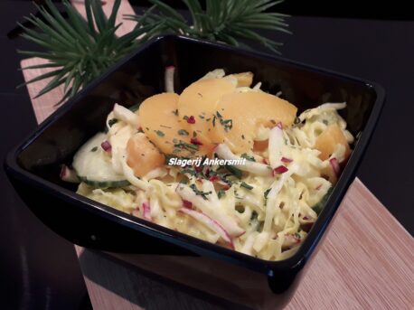 perzik mango salade slagerij ankersmit well